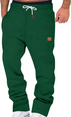 Athletic Joggers for Men Men's Padded Drawstring Sweatpants Jogging Sweatpants High Comfort Water Resistant Quickdry