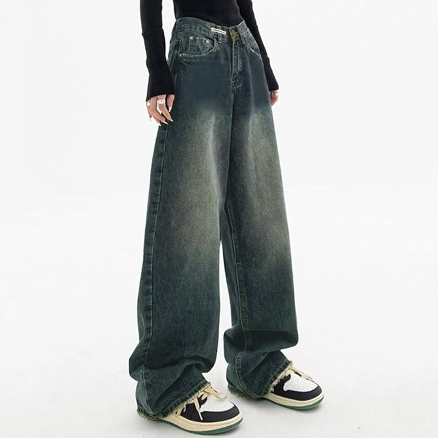 Baggy Jeans for Women 2025 Trendy Wide Leg Boyfriend Pants Y2k Streetwear Hippie Clothes Denim Outfit Western Wear