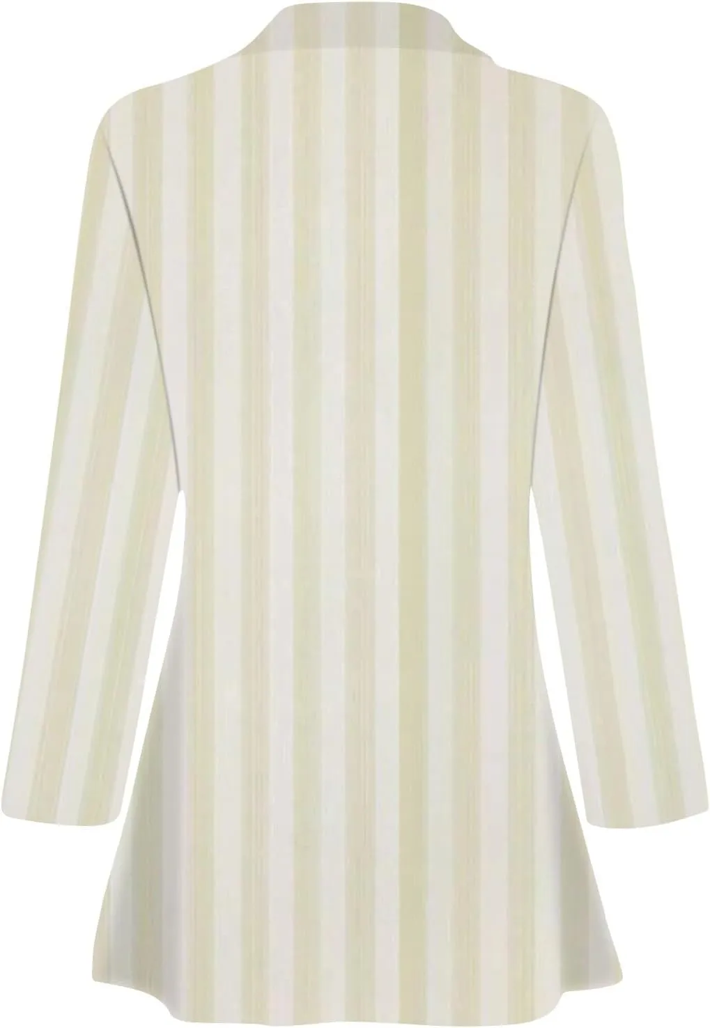 Blazers For Women Business Casual,2024 Fall Trendy Black And White Striped Blazer Lapel Open Front Cardigan Jacket