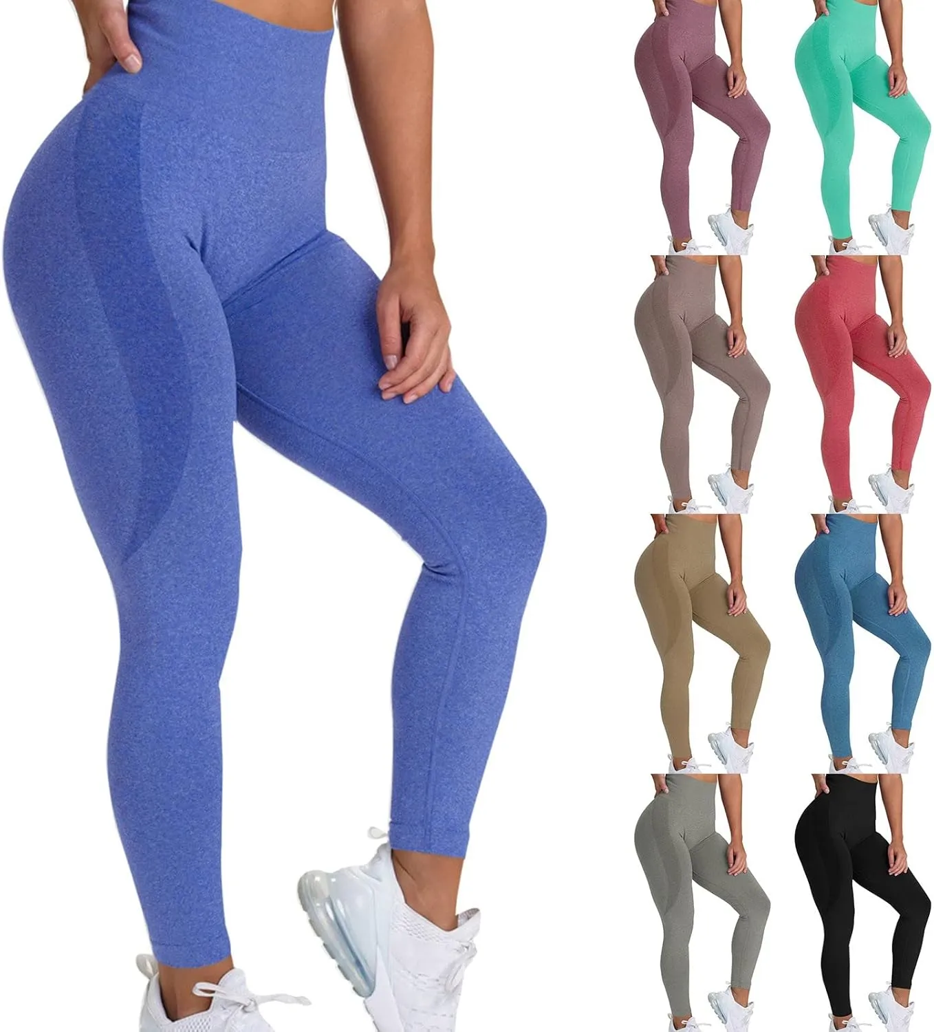 Butt Lifting Leggings for Women High Waisted Workout Gym Seamless Yoga Compression Pants Tummy Control Tight Running