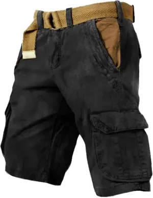 Cargo Shorts for Men 2025 Summer Trendy Casual Outdoor Tactical Shorts Distressed Washed Military Pants