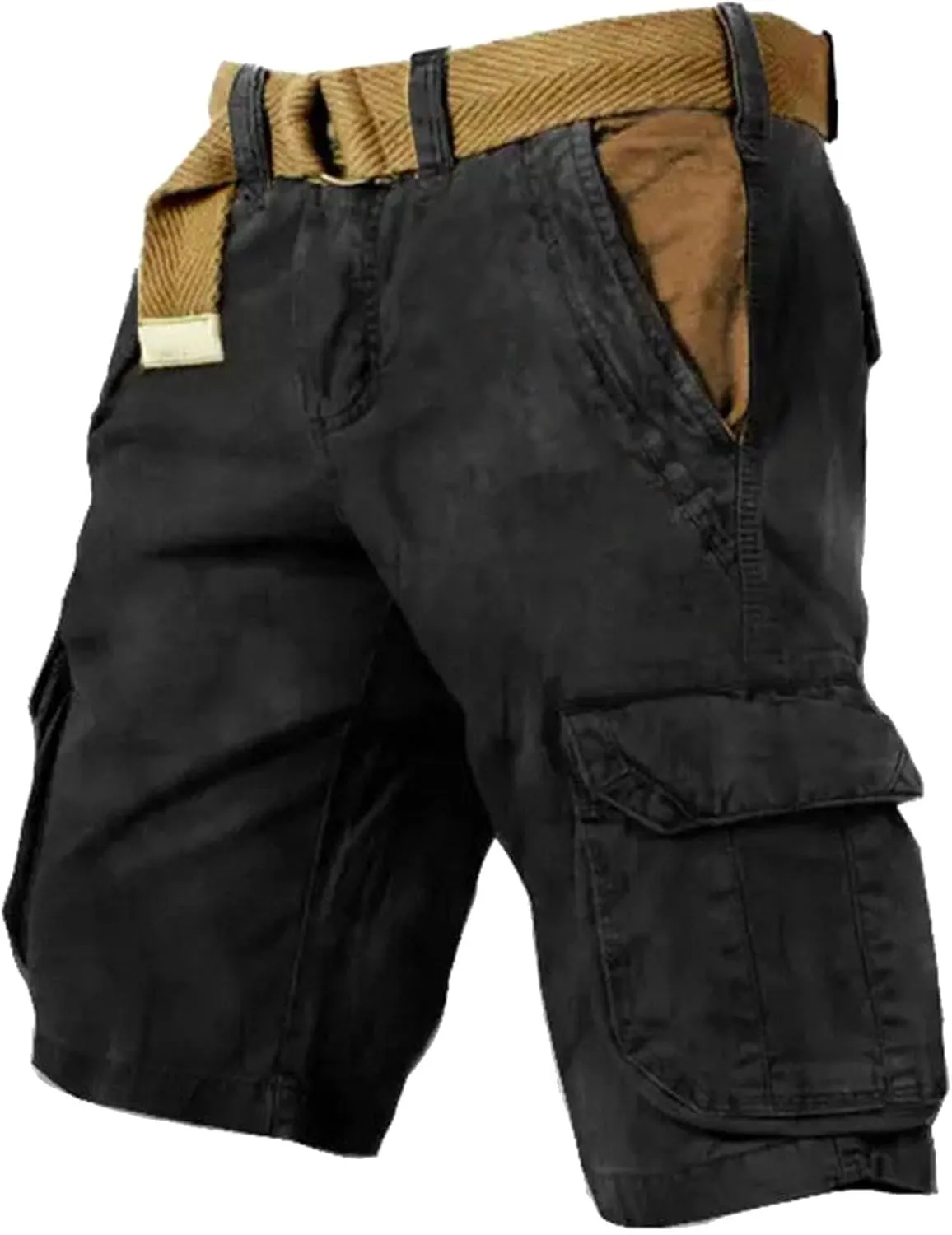 Cargo Shorts for Men 2025 Summer Trendy Casual Outdoor Tactical Shorts Distressed Washed Military Pants