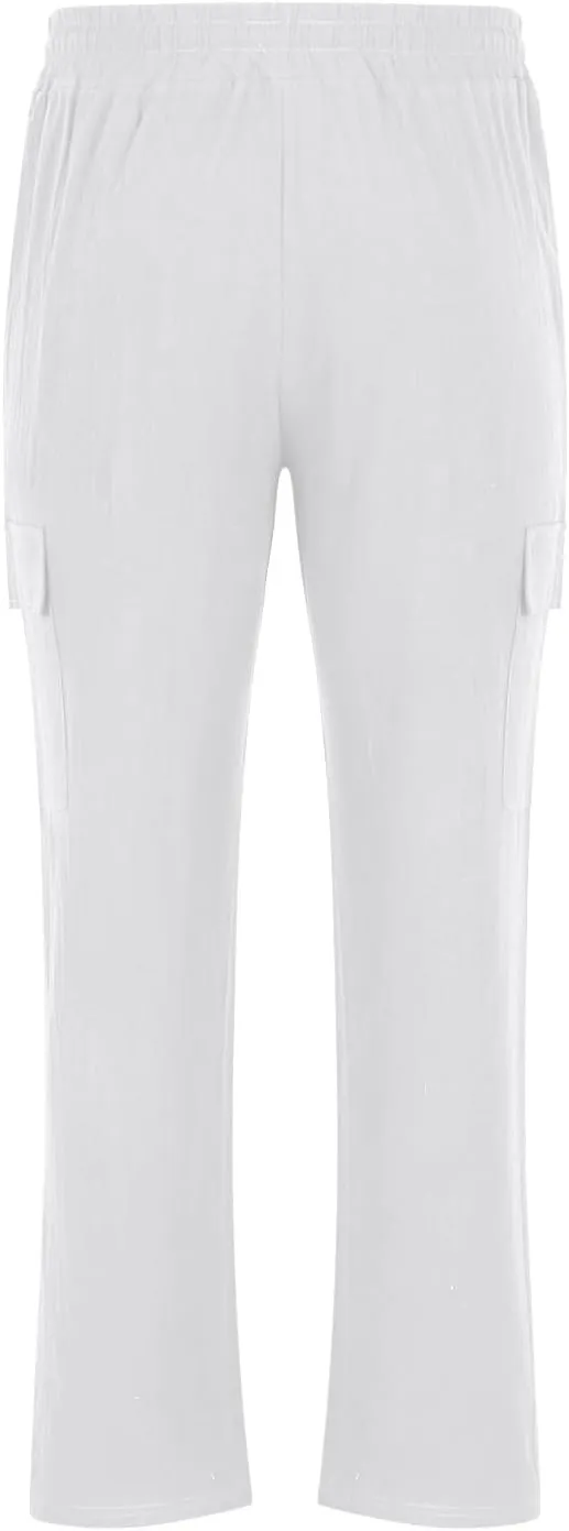 Ctreela Retro Bootcut Sweatpant Mens Casual Sweatpants with Drawstring Open Bottom Stacked Loose Track Pants Solid Color
