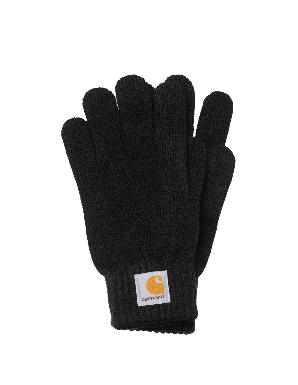Guantes Carhartt WIP Watch con Logo Negros Unisex