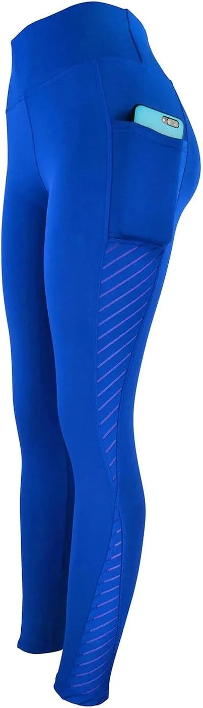 High Waisted Leggings with Pockets for Women Soft Athletic Tummy Control Yoga Pants Running Workout Compression Gym