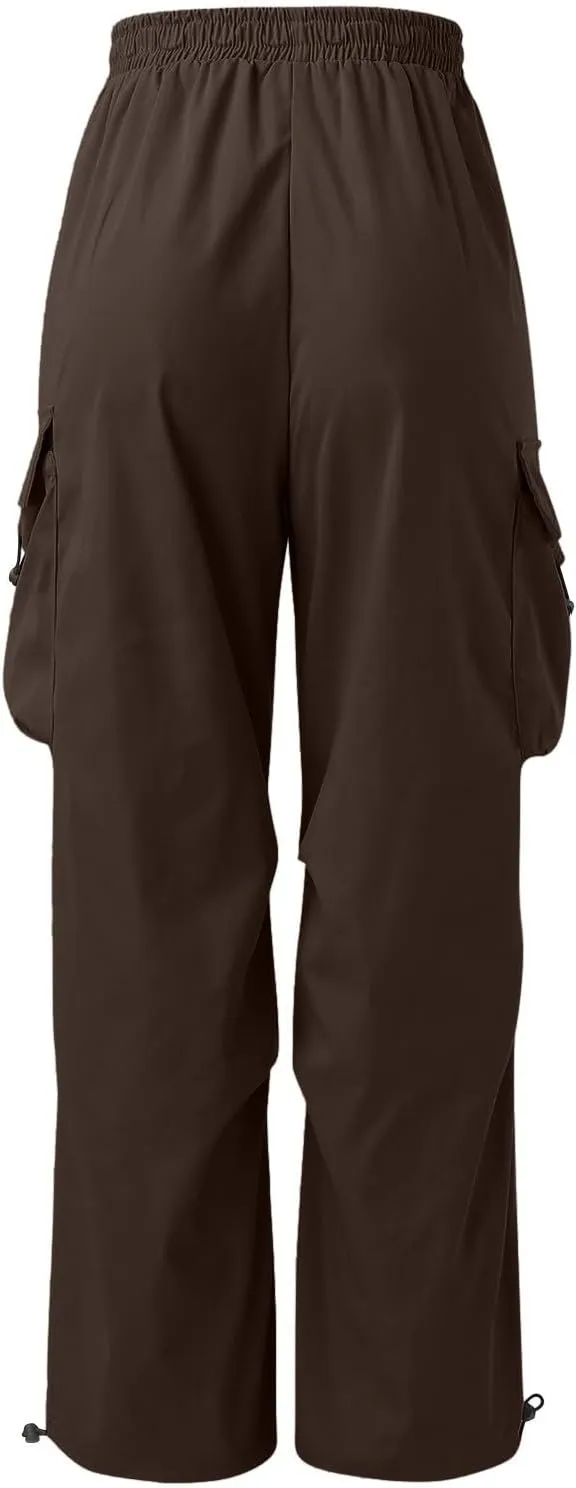 Mens Baggy Cargo Pants Trendy Casual Parachute Pants Loose Fit Harem Joggers for Streetwear Y2k Clothes with Pockets