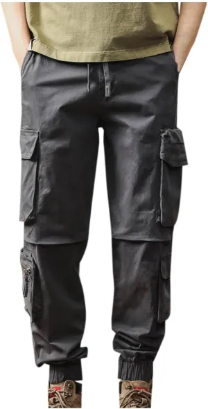 Men's Cargo Pants Stretch Ripstop Waterproof Utility Hiking Pants Casual Athletic Jogger Sports Outdoor Trousers