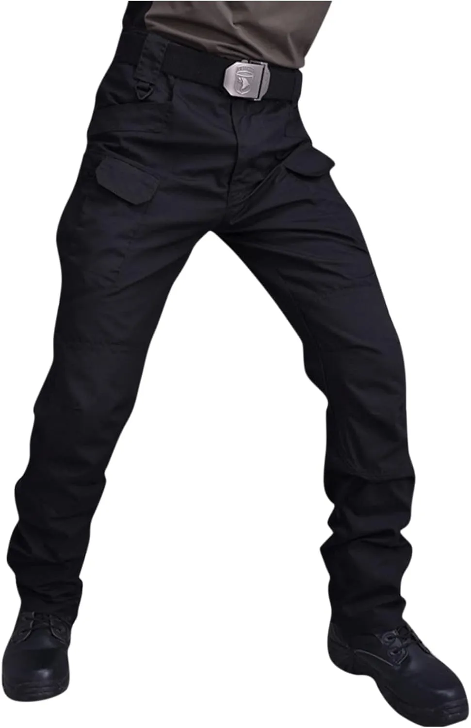 OIOLOYJM Military Cargo Pants for Men Hiking Relaxed Fit Work Waterproof Stretch Tactical Lightweight Outdoor Travel Pant