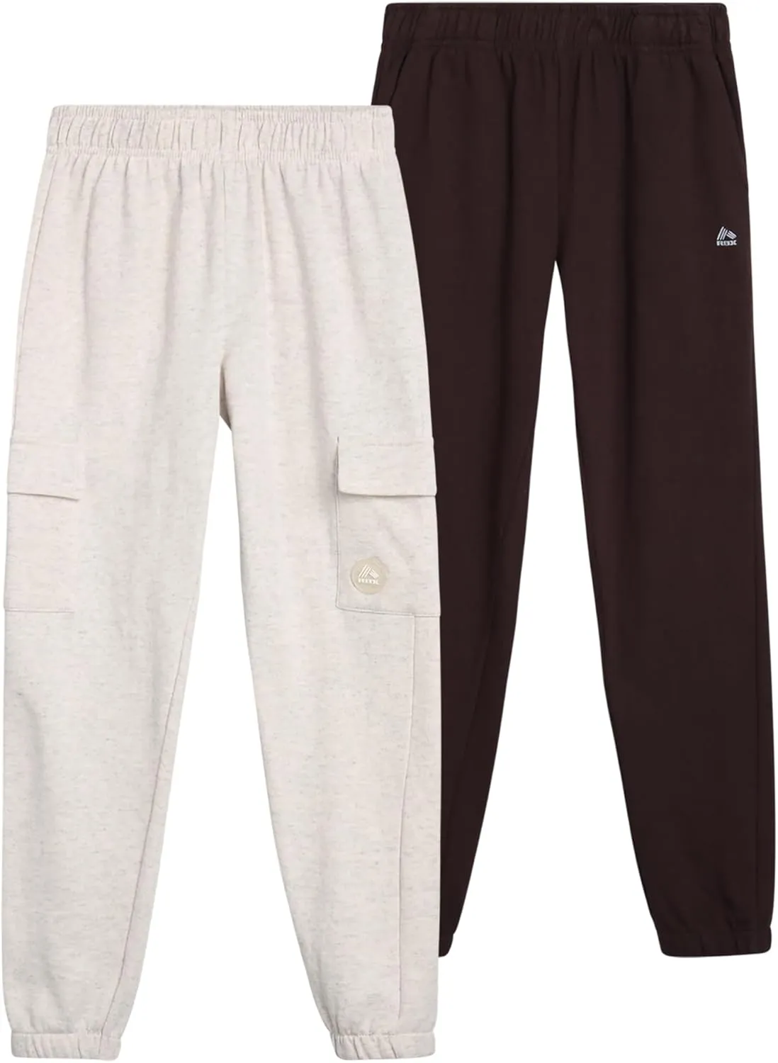 RBX Boys Sweatpants - 2 Pack Performance Fleece Basic Joggers, Athletic Track Pants for Boys with Elastic Waistband (8-16)
