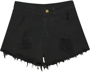 Summer Jeans Shorts for Women, Teen Girls Y2K Preppy Clothes Plus Size Raw Hem Ripped Denim Shorts Going Out Shorts