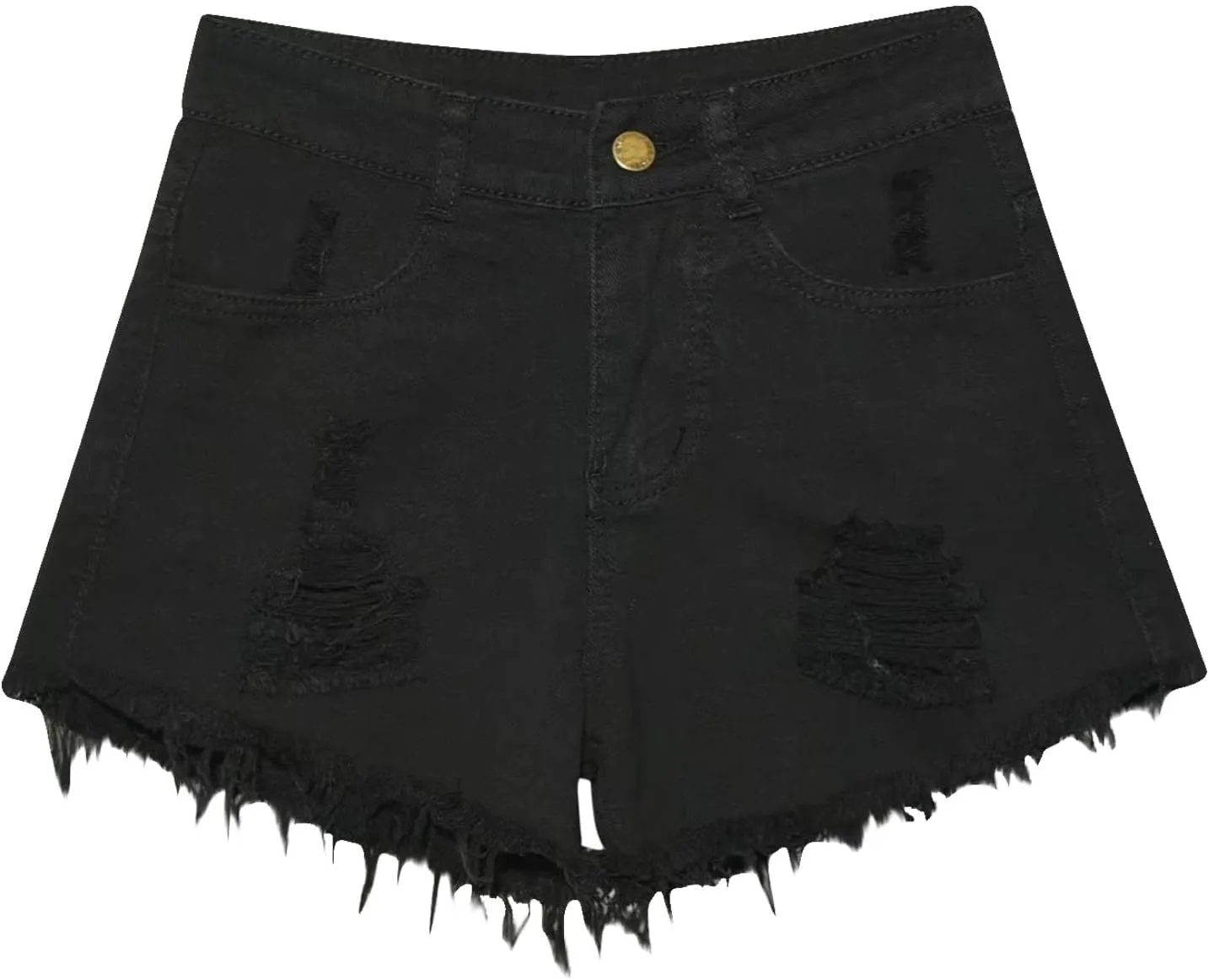 Summer Jeans Shorts for Women, Teen Girls Y2K Preppy Clothes Plus Size Raw Hem Ripped Denim Shorts Going Out Shorts