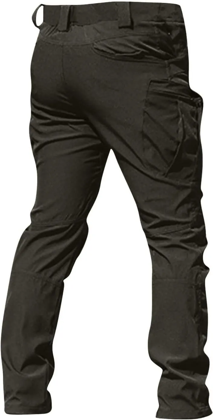 Tactical Pants for Men Stretch Ripstop Waterproof Zipper Cargo Hiking Pants Breathable Work Pant Hunting with Pockets