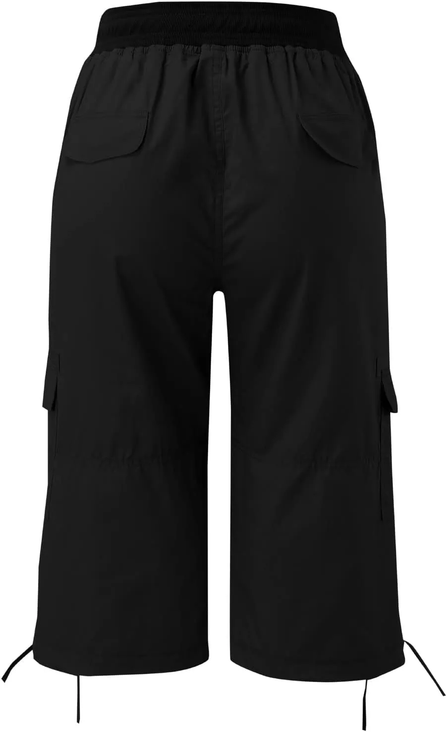 Women's Capri Sweatpants Jeans High Waisted Stretchy Elastic Skinny Cuffed Cropped Long Shorts Summer Denim Pants
