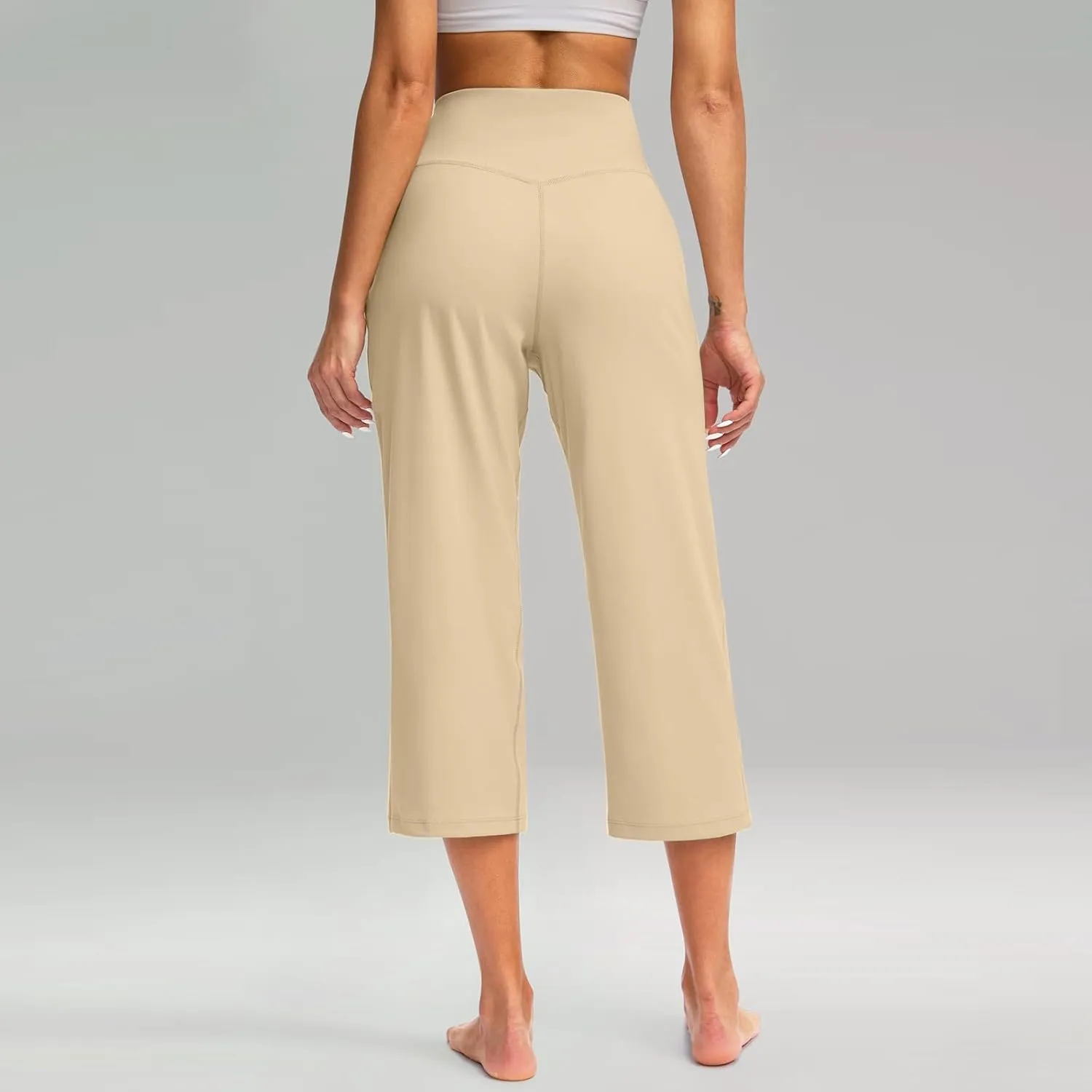 Women's High Waist Casual Wide Leg Loose Palazzo Regular Capris Pants 2025, S-3XL