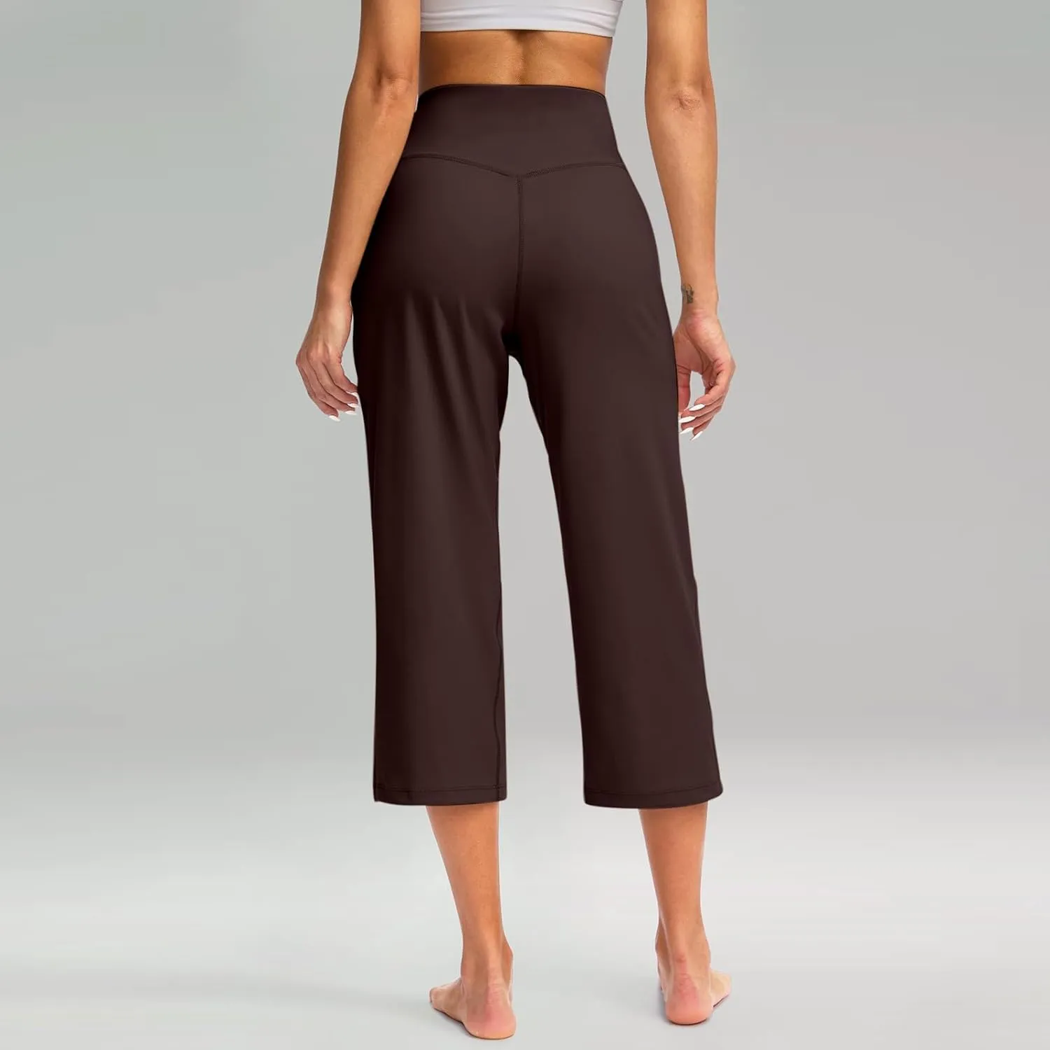 Women's High Waist Casual Wide Leg Loose Palazzo Regular Capris Pants 2025, S-3XL