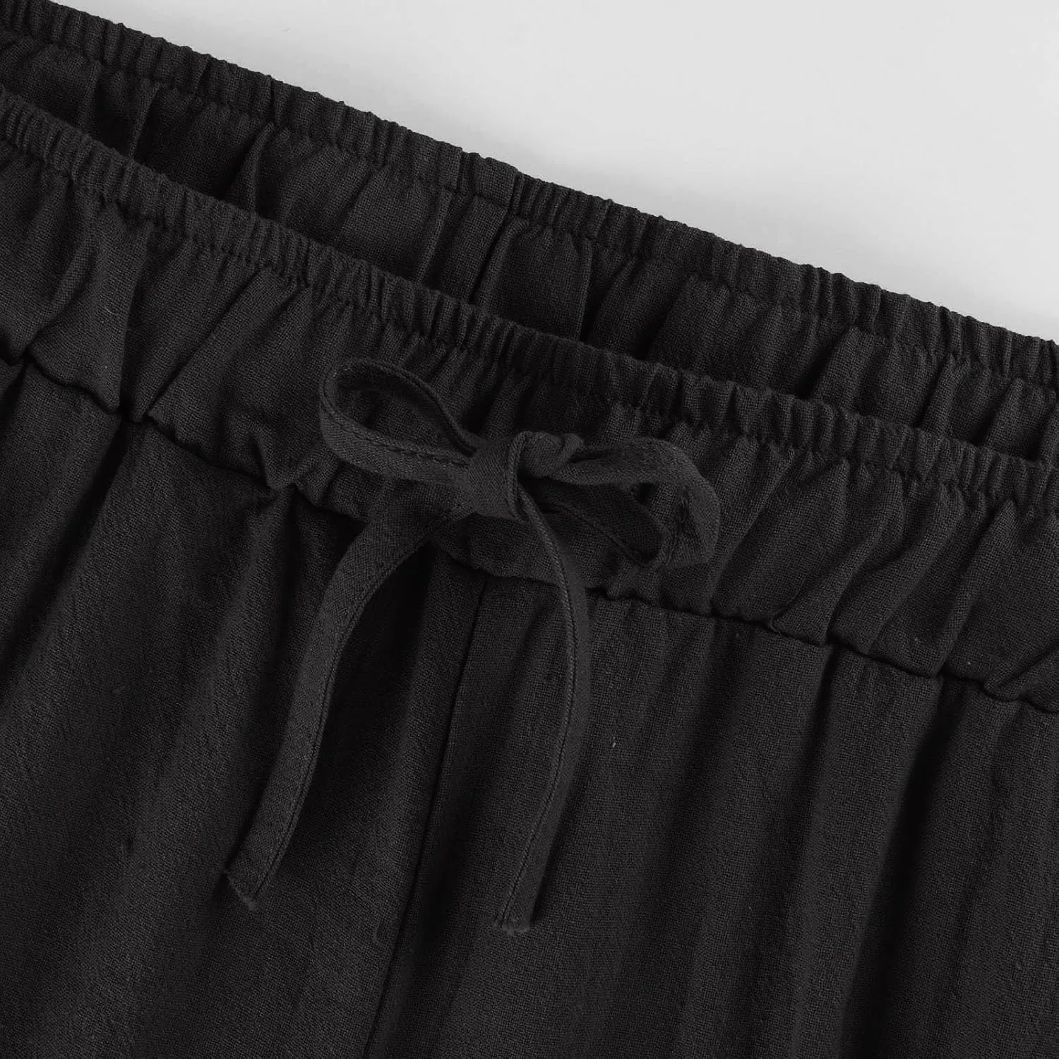 Women's High Waisted Palazzo Pants Belted Wide Leg Loose Long Trousers with Pockets, S-3XL