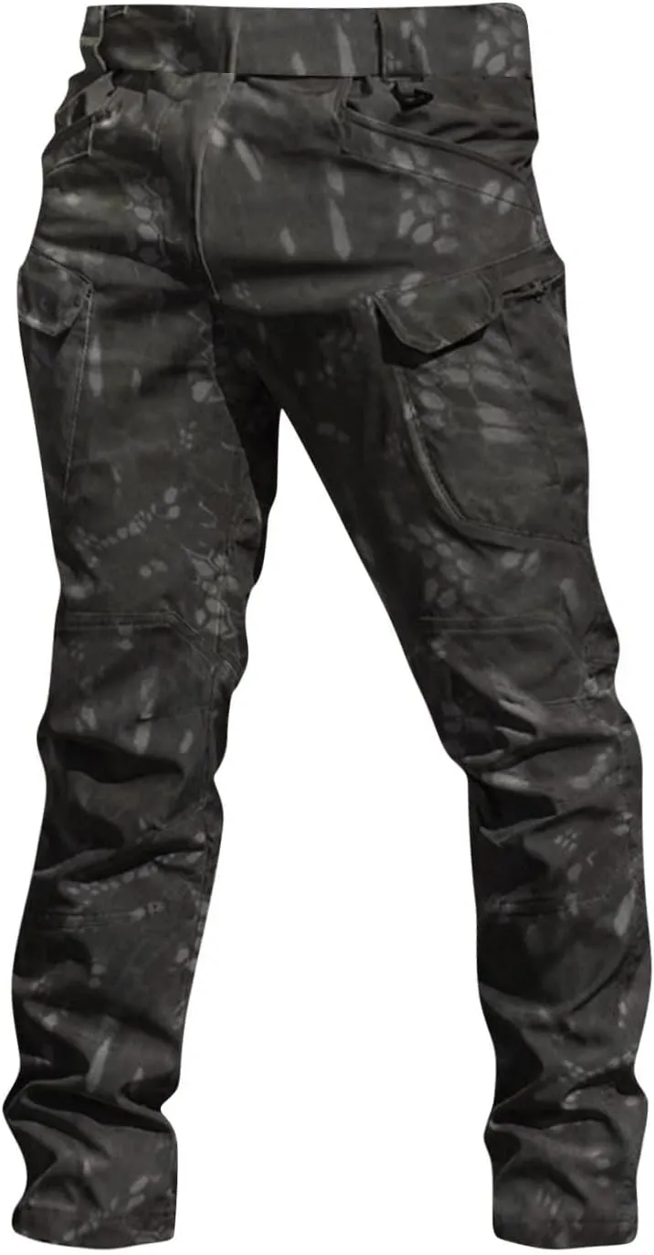 Work Pants for Men Construction Water Resistant Outdoor Tactical Pants Stretch Ripstop Cargo with Pockets