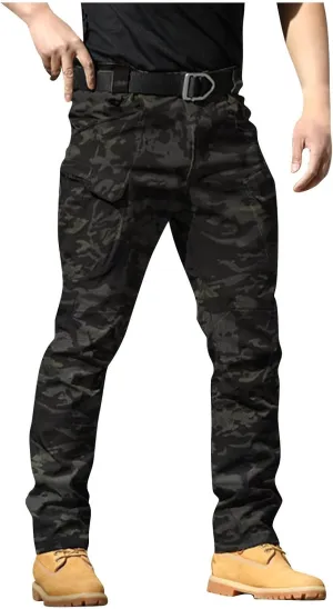 Work Pants for Men Construction Water Resistant Outdoor Tactical Pants Stretch Ripstop Cargo with Pockets